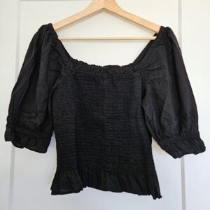 Gap Women's Short-Sleeved Smocked Top